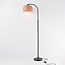 Bogenstehlampe mit Bambusschirm - Seren