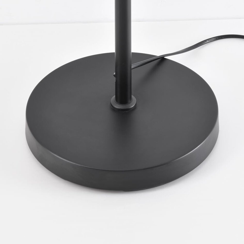 Bogenstehleuchte mit natürlichem Lampenschirm - Reed