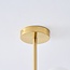 Deckenleuchte Venezia gold mit Milchglas, 6-flammig