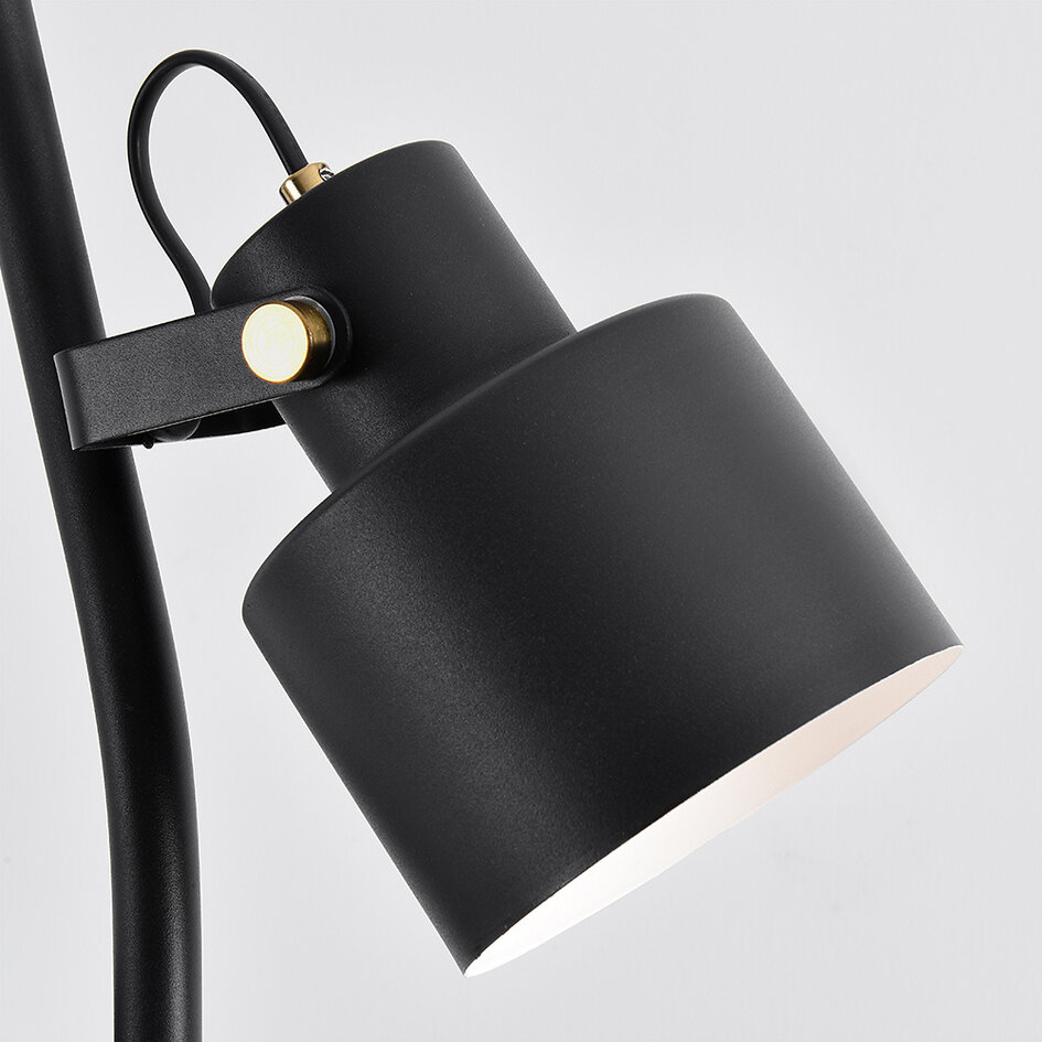 2-flammige Stehleuchte mit schwenkbaren Strahlern - William