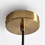 Hängeleuchte Rurka gold mit braunem Glas