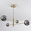 Deckenleuchte Stiri 4-flammig gold mit Rauchglas