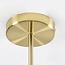 Design-Deckenleuchte Gold mit amber Glas, 6-flammig - Sest
