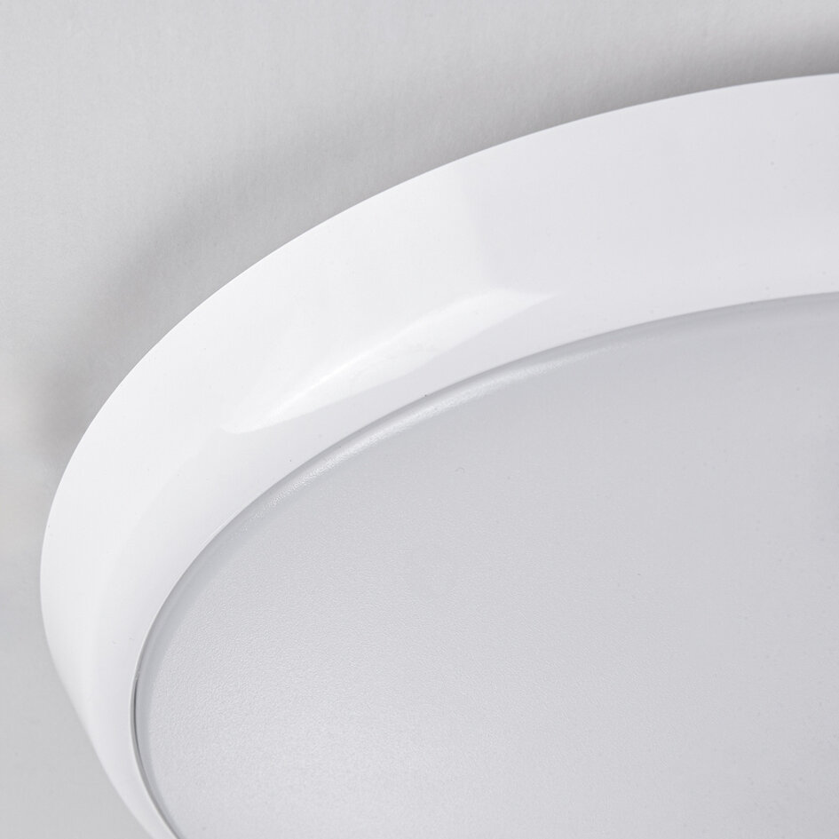 Deckenleuchte Weiß Ø25,5 cm mit Notfunktion und CCT-Schalter 3000/4000/6000K