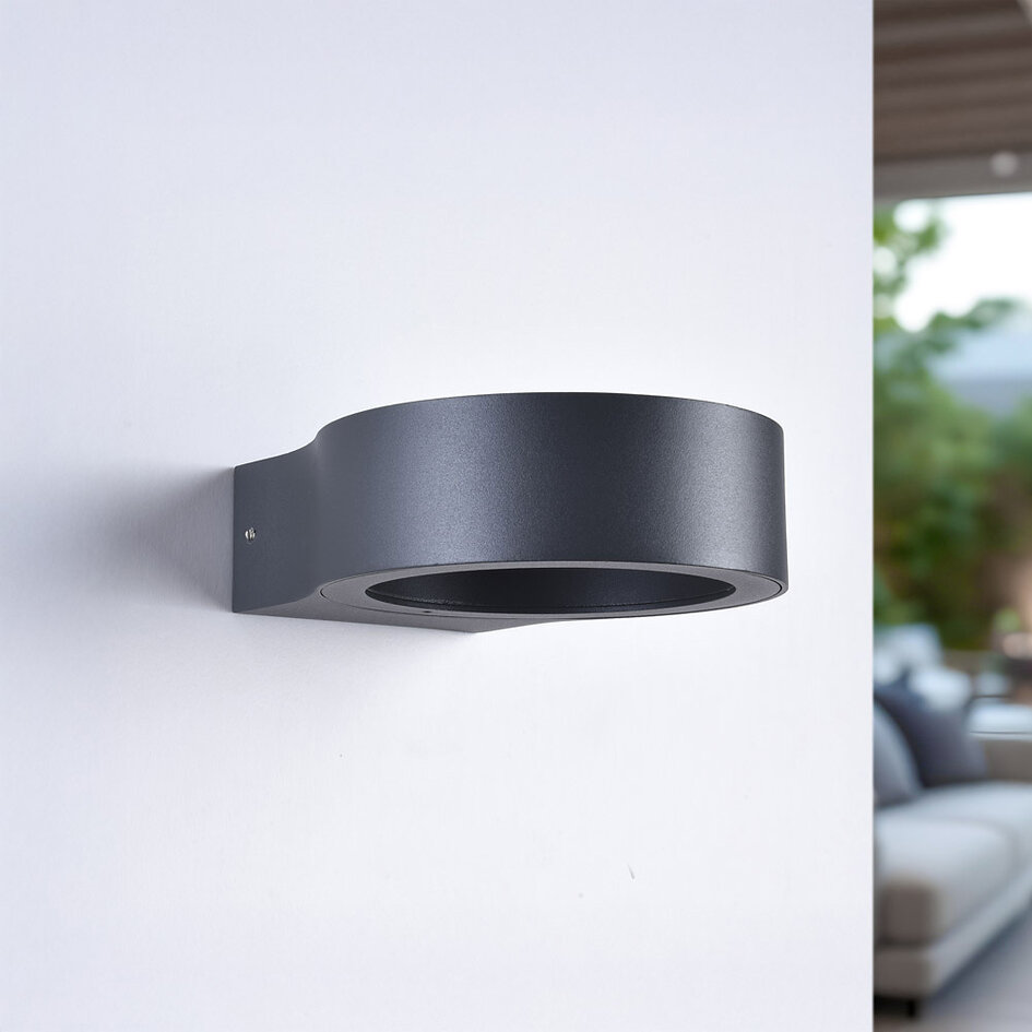 Moderne Außenlampe Leo - schwarz