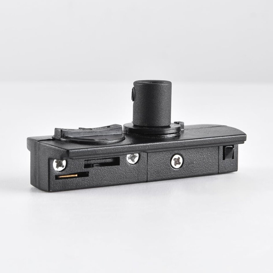 1-Phasen Schienenadapter für Hängelampe – Schwarz