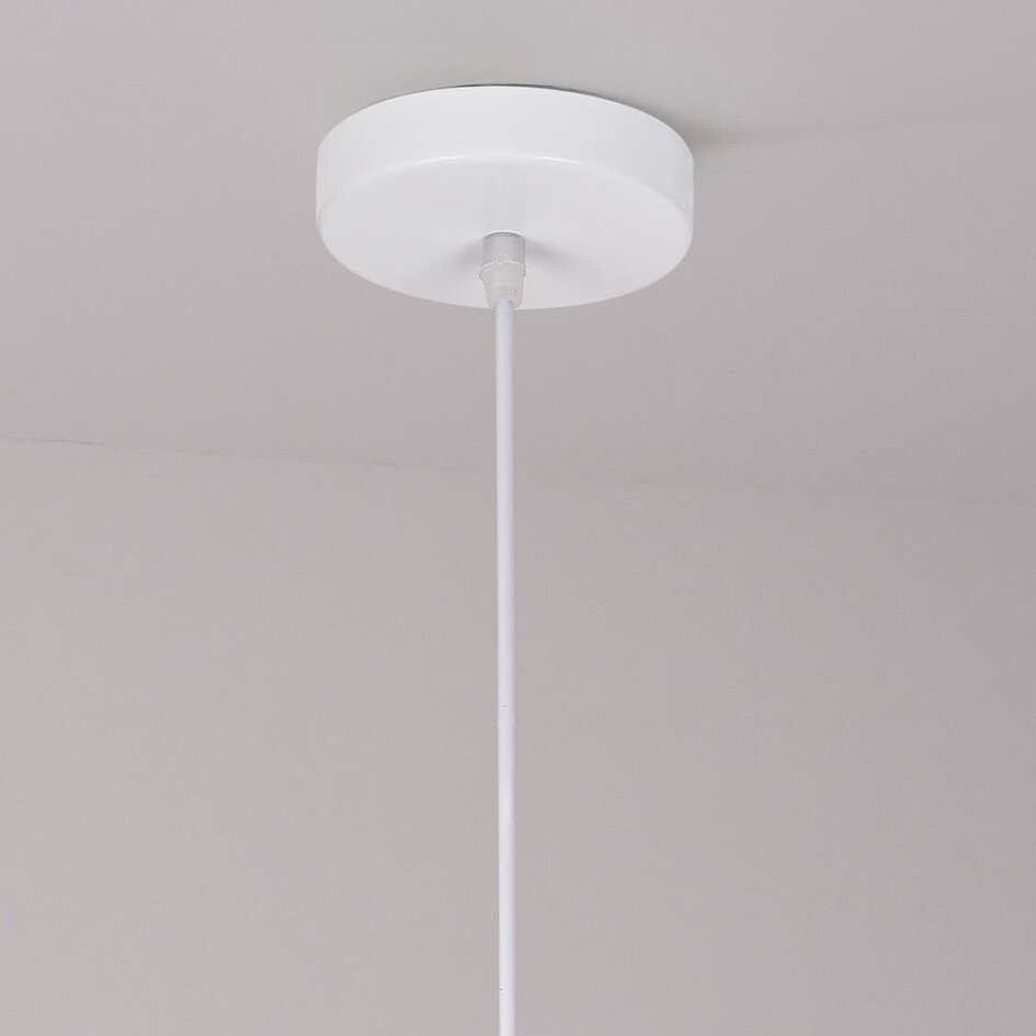 Moderne Wabi Sabi Pendelleuchte mit Steineffekt Sora Ø47 cm - weiß