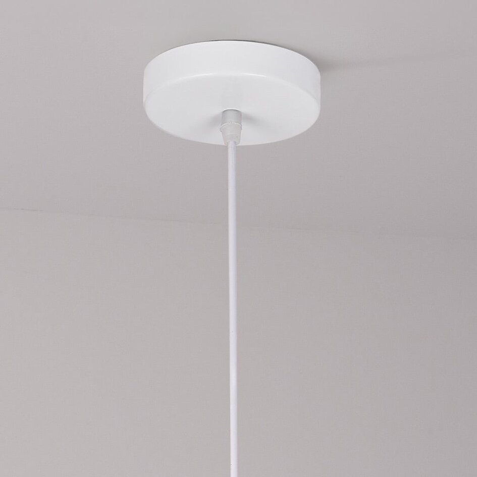 Wabi Sabi Pendelleuchte Kumo Ø40 cm mit Steineffekt - weiß