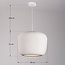 Wabi Sabi Pendelleuchte Kumo Ø40 cm mit Steineffekt - weiß