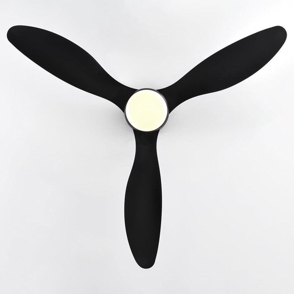 Deckenventilator Circo schwarz mit einstellbarer Farbtemperatur