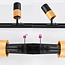 1-phasiges Schienensystem 3 Meter schwarz in Mahagoni-Holzoptik - Linn