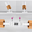 1-phasiges modernes Schienensystem 3 Meter in Mahagoni-Holzoptik - Linn