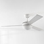 Deckenventilator Jinx inkl. LED und wendbaren Rotorblättern in Weiß und Hellbraun