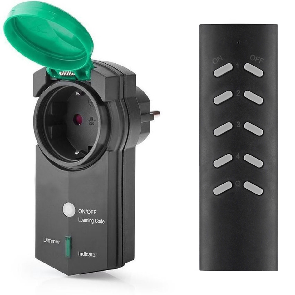 Steckerdimmer mit Fernbedienung für den Außenbereich (IP44)