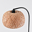 Bogenlampe Seren mit handgeflochtenem Bambusschirm