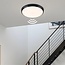 Deckenleuchte Schwarz Ø35,2 cm mit Notfunktion, Sensor und CCT-Schalter 3000K/4000K/6000K