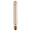 E27 dimmbare Röhrenlampe amber Glas mit Filament 4W, 2200K, 22,5 cm