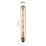 E27 dimmbare Röhrenlampe amber Glas mit Filament 4W, 2200K, 22,5 cm
