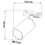 Modernes 1-Phasen-Schienensystem 3 Meter mit goldenen Mels-Spots - Deckenleuchte