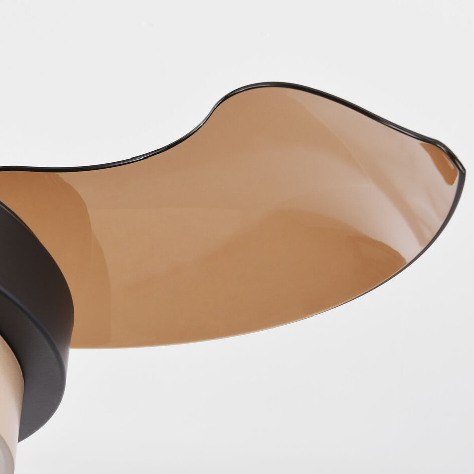 Deckenventilator Vento schwarz mit braun inkl. LED und Fernbedienung