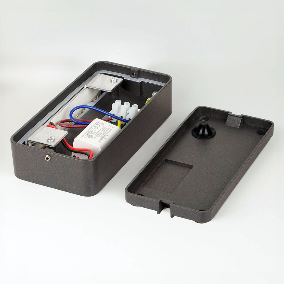 Außenwandleuchte Primo - Holz und Anthrazit