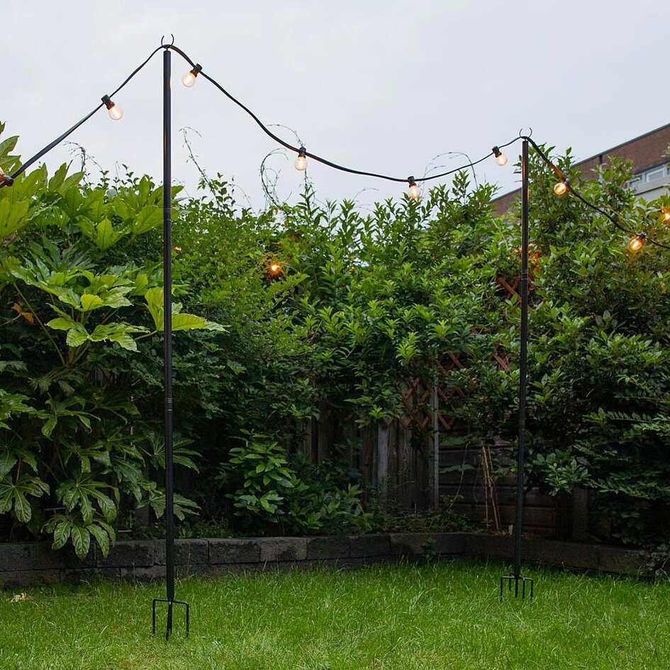 Metallstangen für Lichterketten - 2er-Set