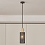 Hängelampe schwarz mit goldenen Details - Valce