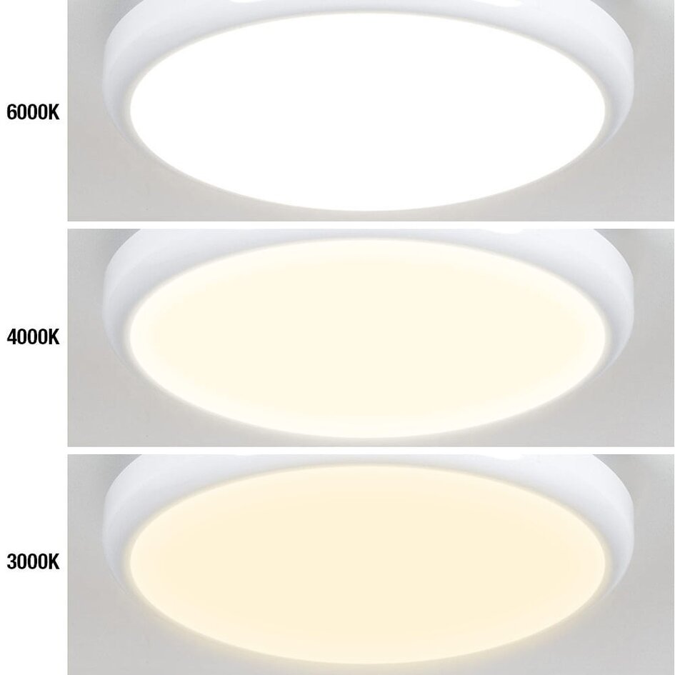 Deckenleuchte mit Notfunktion und Sensor - CCT-Schalter 3000K - 6000K