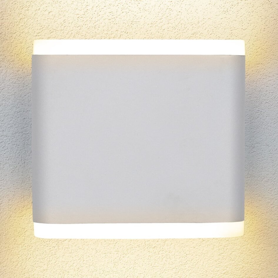 Flache Außenwandleuchte 6W Arianna - Weiß