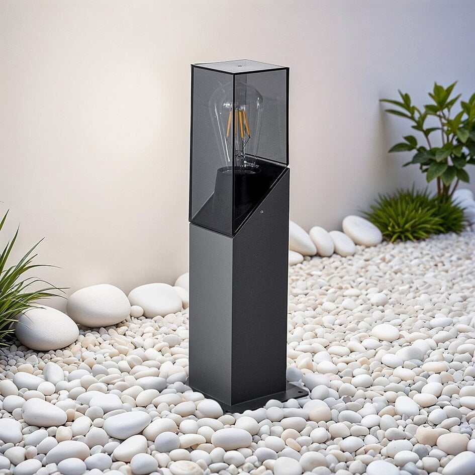 Industrielle Sockelleuchte Jet - anthrazit - 40 cm