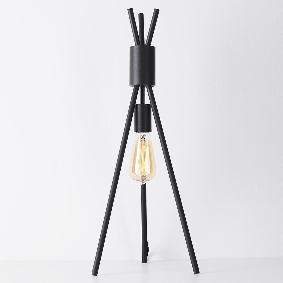 1-flammige Tischlampe Tenda - schwarz