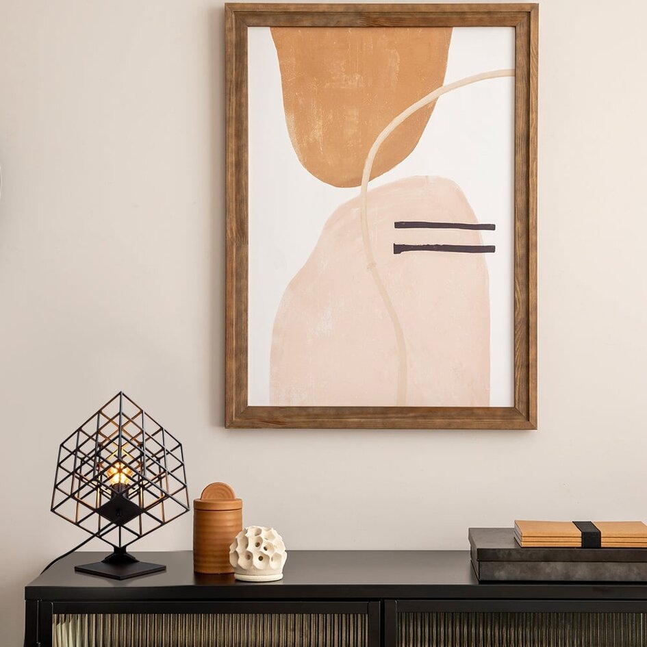 1-flammige Tischlampe Piazza - schwarz