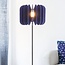 Stehlampe Lenthe aus PET-Filz - Marineblau