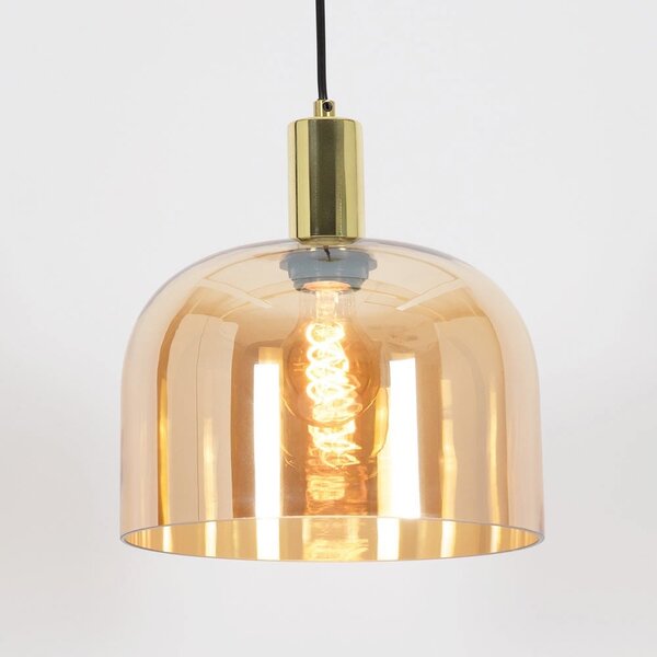 Hängelampe mit amber Glas - Apvali