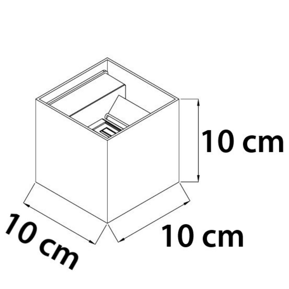 Außenwandleuchte Oliver - Anthrazit mit Kupfer