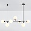 Design-Hängeleuchte mit Milchglas - Hepta