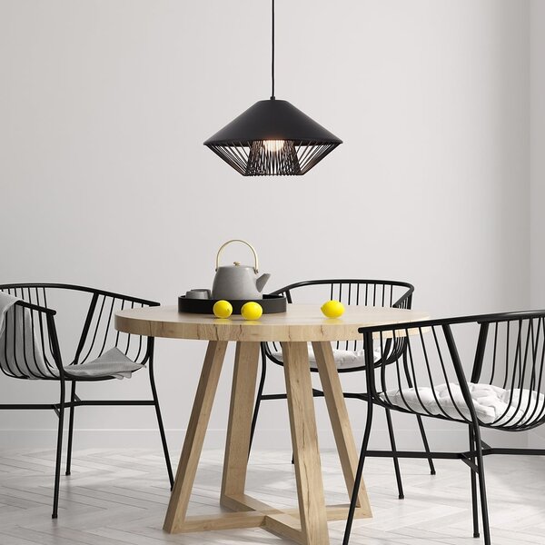 Moderne Hängelampe in schwarz - Aiva