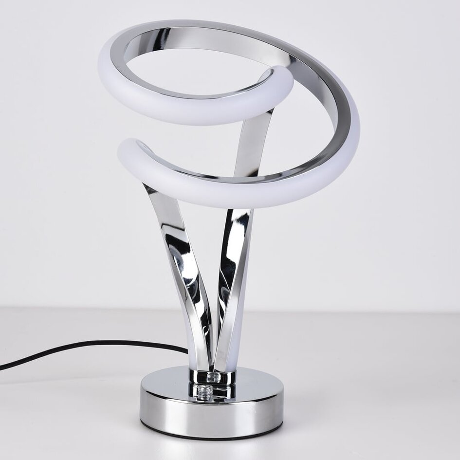 Dimmbare Design-Tischlampe Silke - Chrom