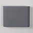 Dunkelgraue flache Wandleuchte mit Glas - 6 oder 12W