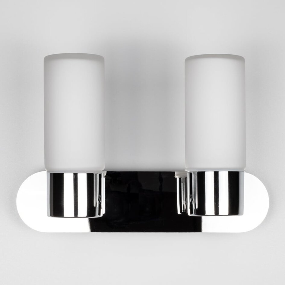 Zeitgenössische Badezimmer-Wandleuchte mit Chrom, IP44 - Estera