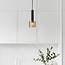 Elegante schwarz-goldene Pendelleuchte - Ouro