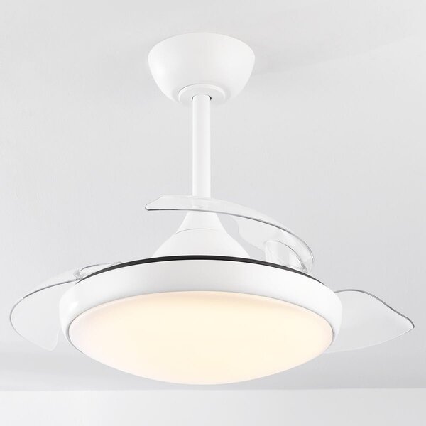Deckenventilator weiß inkl. LED und Fernbedienung - Haizea