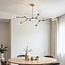 Design-Hängeleuchte 7-flammig Gold mit transparentem Glas - Melodie