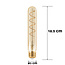 E27 dimmbare Röhrenlampe Amber mit Spirale 18,5 cm, 4W, 1600K