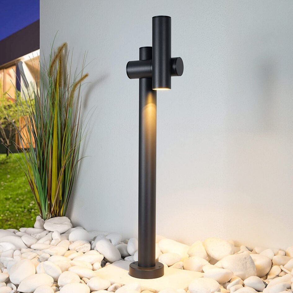 Verstellbare Sockelleuchte für Außen Thesa - anthrazit