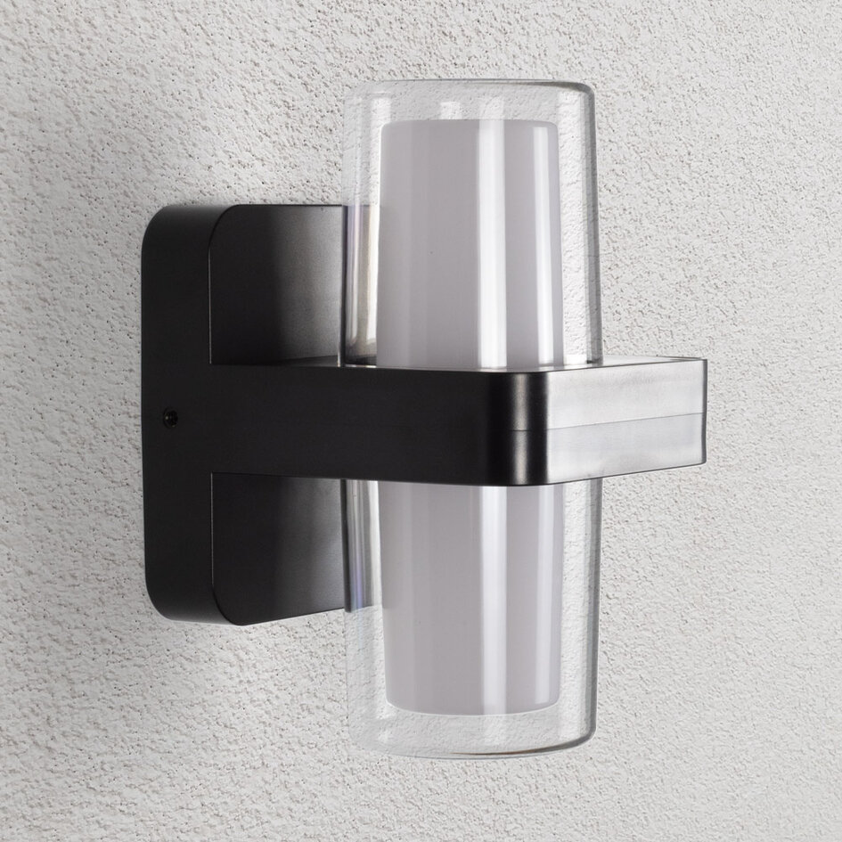 2-flammige Außenleuchte Diona - schwarz