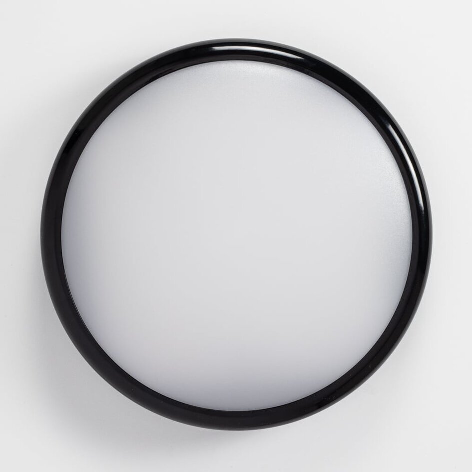 Deckenleuchte mit Notfunktion | CCT-Schalter 3000K/4000K/6500K | Schwarz