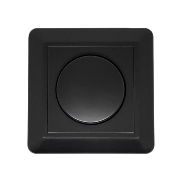 Wanddimmer zum Einbauen - schwarz