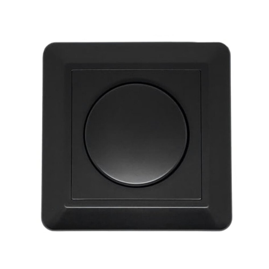Wanddimmer zum Einbauen - schwarz