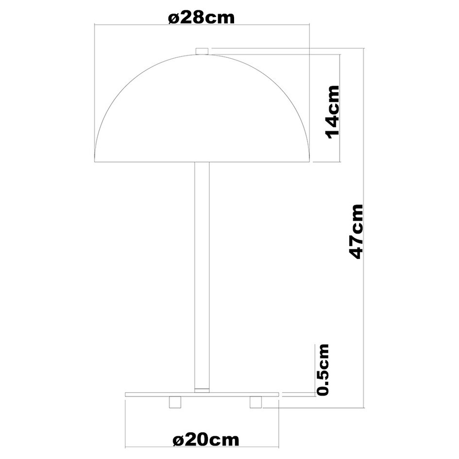 Goldene Tischlampe Joanne